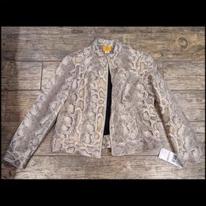 Snake print Ruby rd. Jacket New with Tags